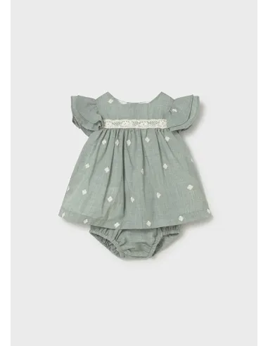 Vestido bordado - Aqua      