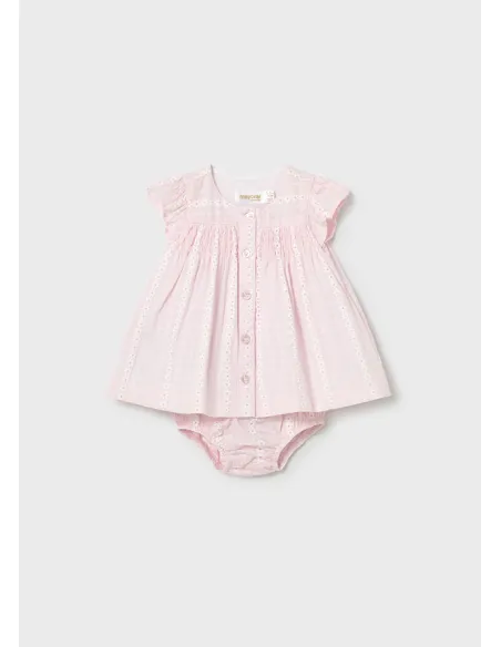 Vestido gasa - Rosa baby
