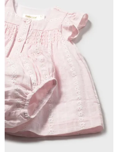 Vestido gasa - Rosa baby
