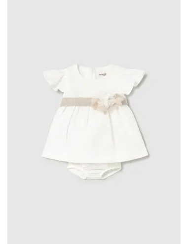 Vestido fajin - Nata-lino 