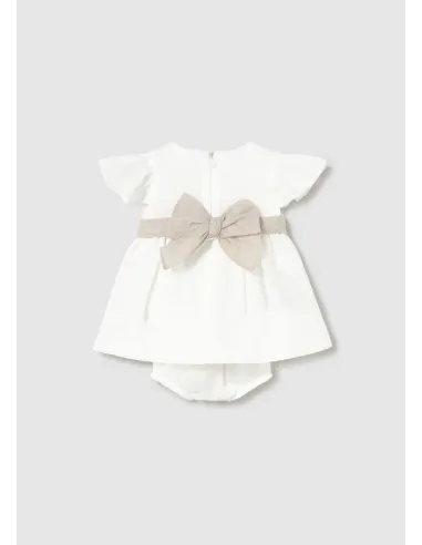 Vestido fajin - Nata-lino 