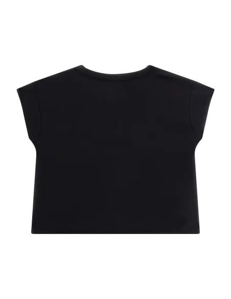 CROP SS T-SHIRT Jet Black A996