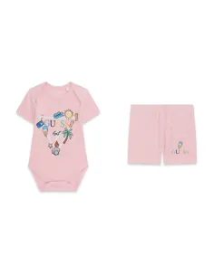 SET STR JERSEY SS BODY+SHORTS TAFFY ROSE