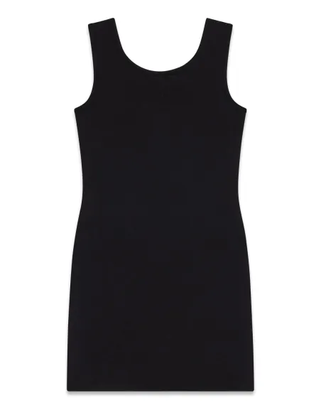 STRETCH JERSEY TANK DRESS Jet Black A996
