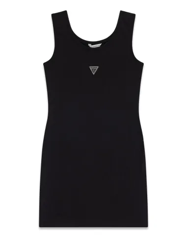 STRETCH JERSEY TANK DRESS Jet Black A996