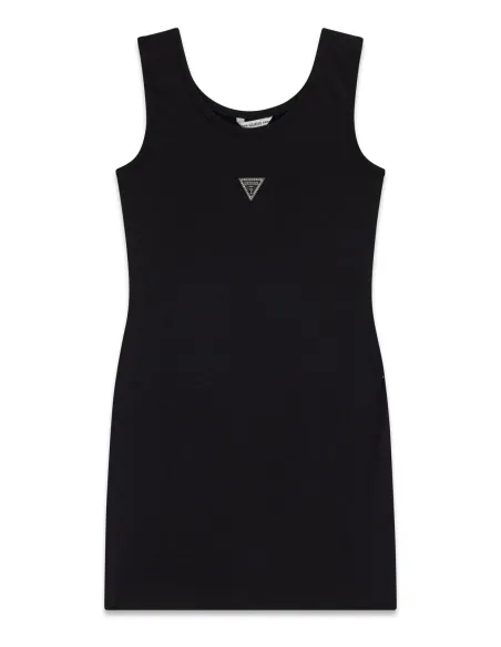 STRETCH JERSEY TANK DRESS Jet Black A996