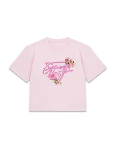 CROP SS T-SHIRT TAFFY ROSE
