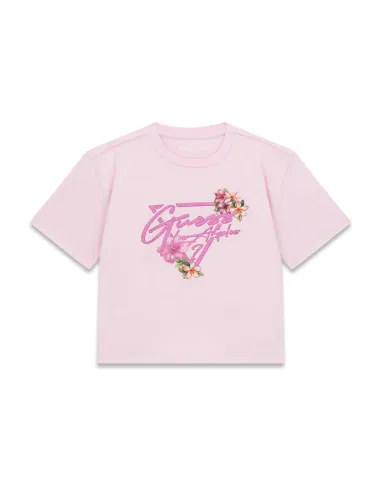 CROP SS T-SHIRT TAFFY ROSE