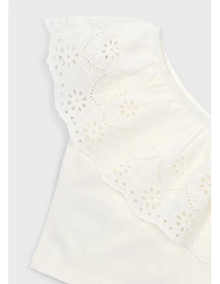 Camiseta tirantes perforado - Crudo     