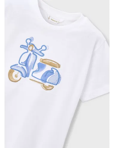 Camiseta m/c bordado - Blanco    