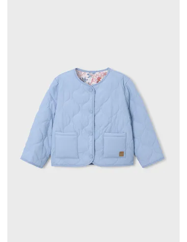 Chaqueta reversible acolchada - Celeste   