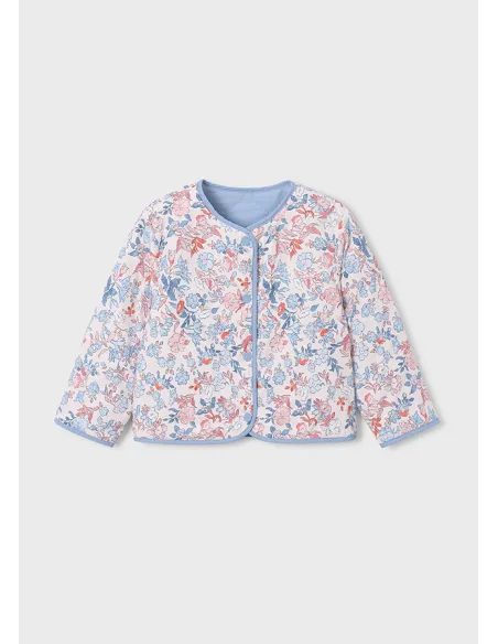 Chaqueta reversible acolchada - Celeste   