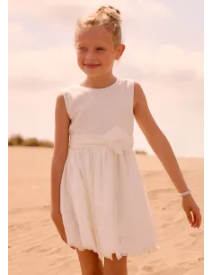 Vestido puntillas - Crudo     