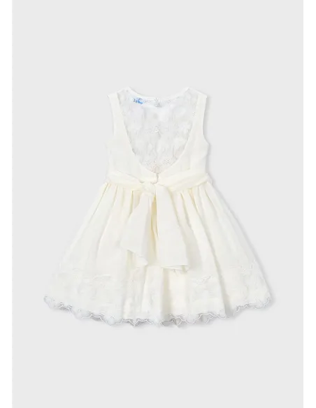 Vestido puntillas - Crudo     