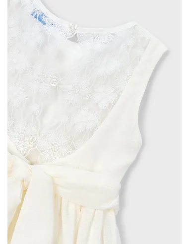 Vestido puntillas - Crudo     