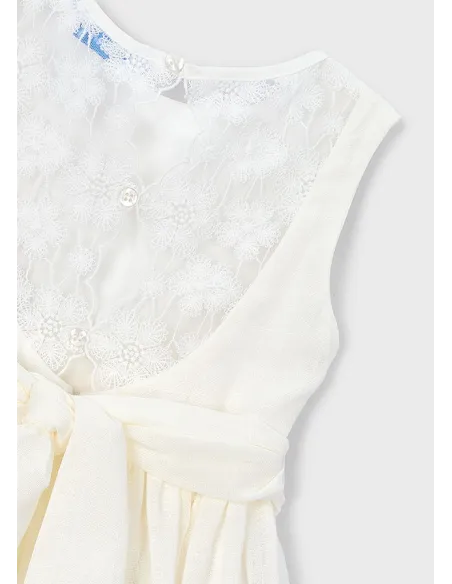 Vestido puntillas - Crudo     