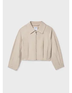 Cazadora plana gabardina - Arena     