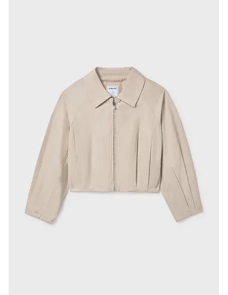 Cazadora plana gabardina - Arena     