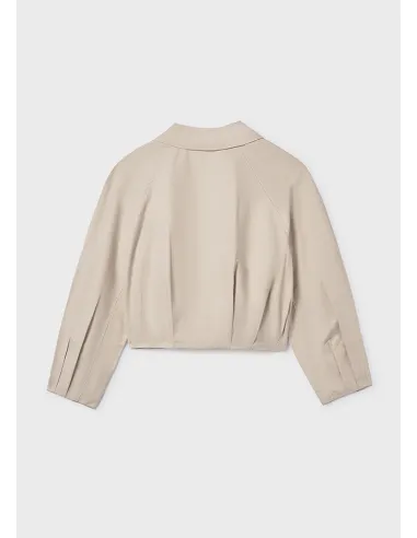 Cazadora plana gabardina - Arena     