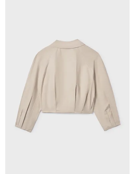 Cazadora plana gabardina - Arena     