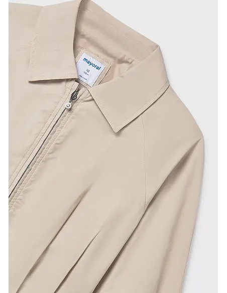 Cazadora plana gabardina - Arena     