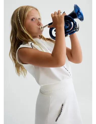 Conj. falda punto vivos - Hueso     