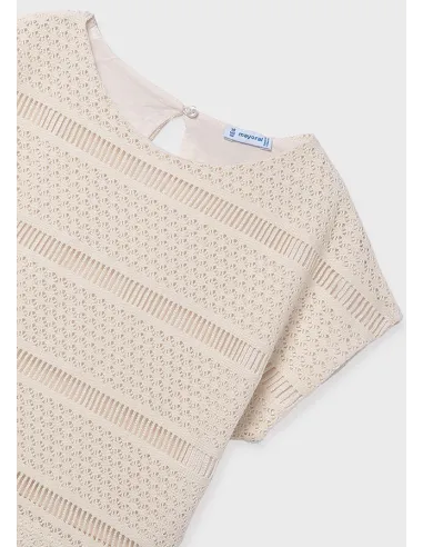 Top imitacion crochet - Hueso     