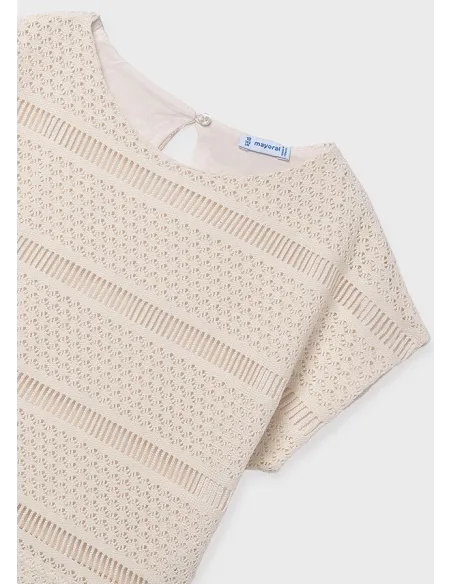 Top imitacion crochet - Hueso     