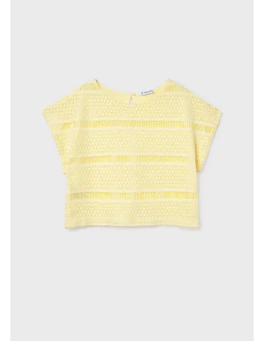 Top imitacion crochet - Vainilla  