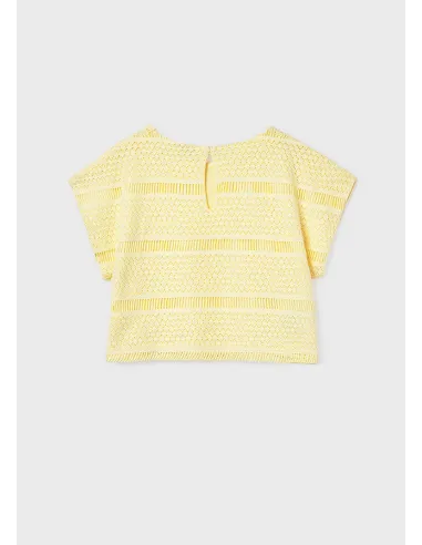 Top imitacion crochet - Vainilla  