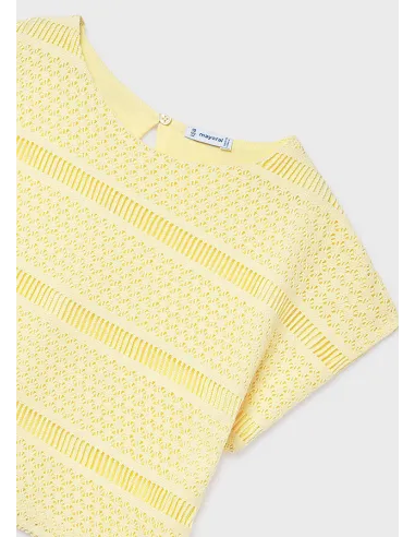 Top imitacion crochet - Vainilla  