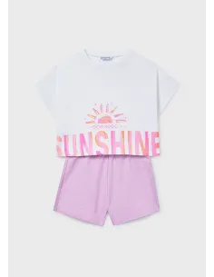 Conj. short grafica - Lilac     