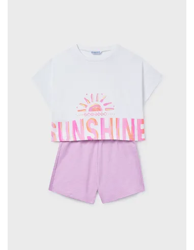 Conj. short grafica - Lilac     