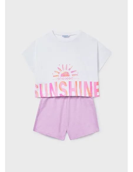 Conj. short grafica - Lilac     