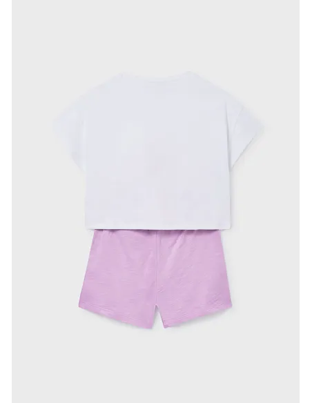 Conj. short grafica - Lilac     