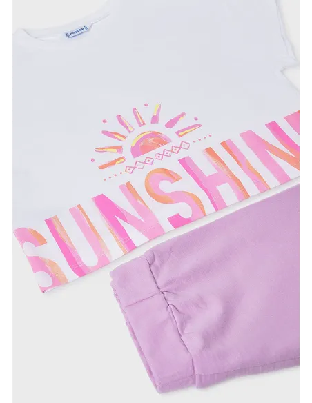 Conj. short grafica - Lilac     