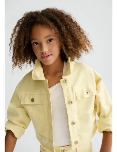 Cazadora sarga - Vainilla  