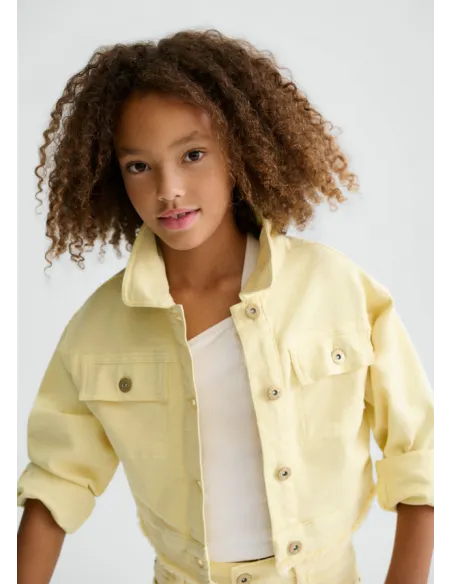 Cazadora sarga - Vainilla  