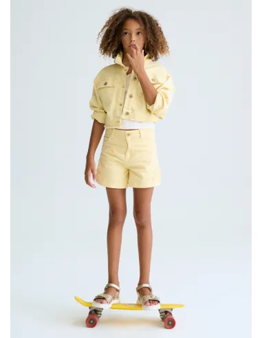 Cazadora sarga - Vainilla  