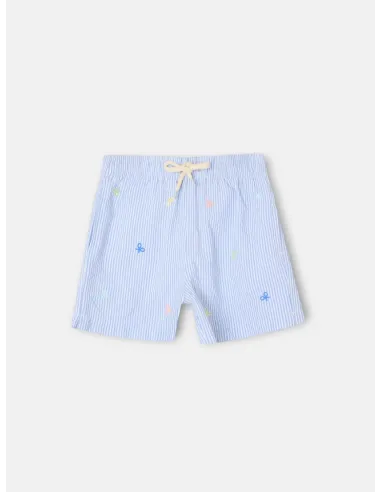 Bañador kids rayas multiraquetas azul