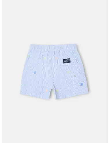 Bañador kids rayas multiraquetas azul