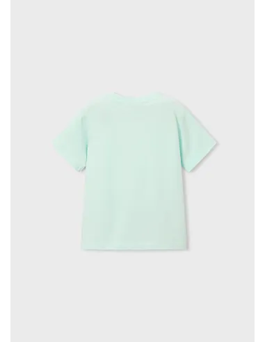 Camiseta m/c embossed vespa - Menta     