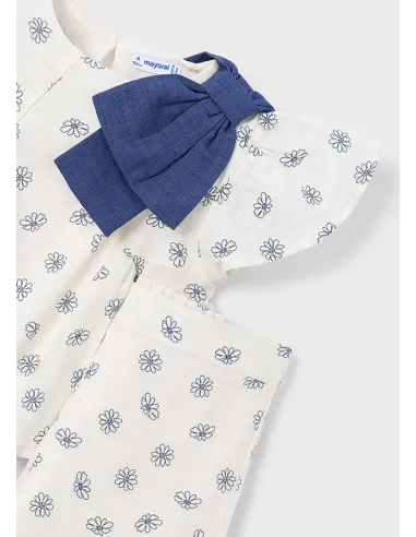 Conj. pantalon largo estampad - Hueso     