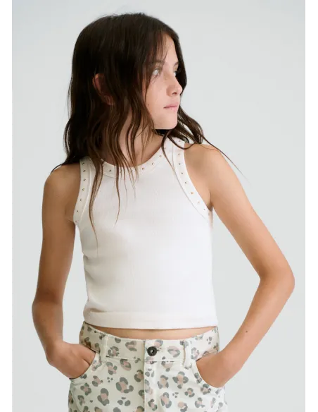 Camiseta tirantes canale - Hueso     