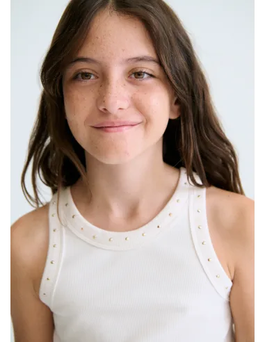 Camiseta tirantes canale - Hueso     