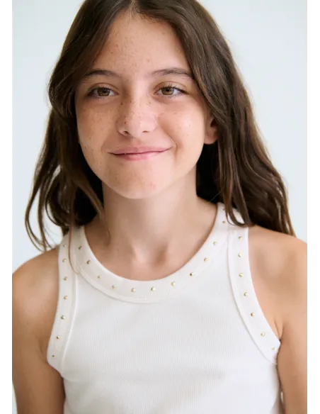 Camiseta tirantes canale - Hueso     