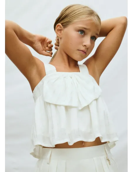 Top lurex lazo - Crudo