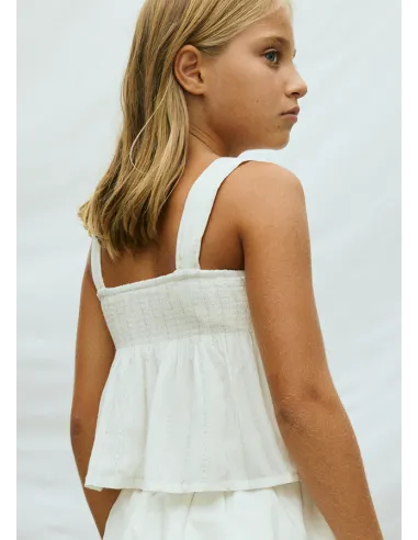 Top lurex lazo - Crudo