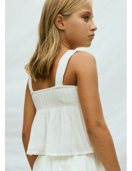 Top lurex lazo - Crudo