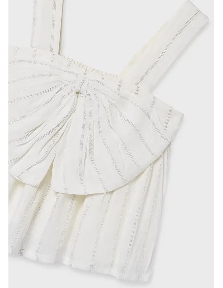 Top lurex lazo - Crudo